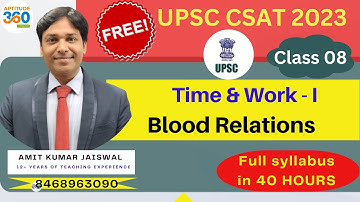 UPSC CSAT 2023 CRASH COURSE - CLASS 8 #csat2023 #csat #upsccsat