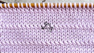 How to knit the Stockinette stitch with a cross seam effect (pretty and easypeasy!)  So Woolly