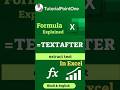 How to solve this‼️ #excelformula #timesavers #shorts #reels #textafter