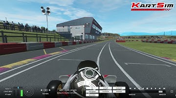 Rowrah Kart Circuit Hotlap in KartSim on rFactor 2