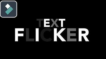 TEXT FLICKER EFFECT IN FILMORA  9 TUTORIAL