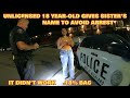 Bodycam DUI Arrest - 18 Year-Old Woman Arrested for DUI and 4 Other Charges