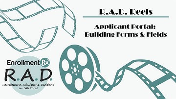 How can higher ed create forms and pages for an applicant portal on Salesforce