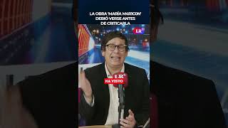 The play 'María Maricón' should have been seen before being criticized | JCH #shorts