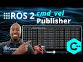 For robotics teachers: How to Build a ROS 2 Velocity Command Publisher(C++) | Open Class #2