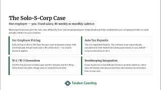 11.6.1 - Gusto vs OnPay vs QuickBooks Payroll | Coach as Founder