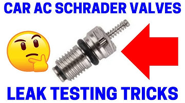 How To Test Car AC Schrader Valves For Leaks