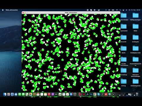 Processing- Jahreszeiten Random Walker