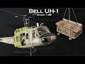 Bell UH 1 HUEY scale 1:48 transportiert Holzfracht / transports timber freight for my next diorama