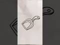 Dust Pan Drawing Tutorial Dust Palta Drawing Sketch Step by Step #youtubeshorts #shortsfeed #shorts