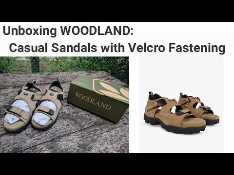 woodland velcro sandals
