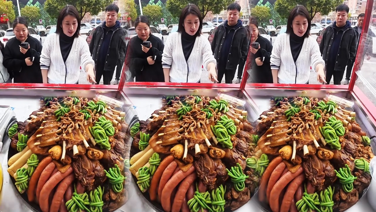 第一视角沉浸式出摊！热气腾腾的大锅卤菜，满满市井烟火气 #大锅卤菜 #沉浸式 #美食 #美食推荐 #摆摊 Vlog #第一视角