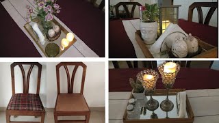 Dining Chair Makeover | Dining Table Decor And Organization Ideas