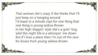 Waylon Jennings - Young Widow Brown Lyrics