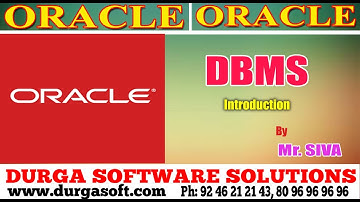 Oracle || Oracle DBMS Introduction by Siva