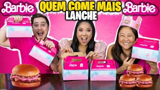 QUEM COME MAIS HAMBURGUER DA BARBIE GANHA | Blog das irmãs