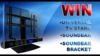 Mount-It! MI-SB39 Soundbar Bracket Universal Sound Bar TV Mount For Mounting Above or Under TV, Fits Sonos, Samsung, Sony, Vizio, Adjustable Arm Fits 32 to 70 Inch TVs, 33 Lbs Weight Capacity Black Mount Your Soundbar Under a Swiveling Universal TV Stand