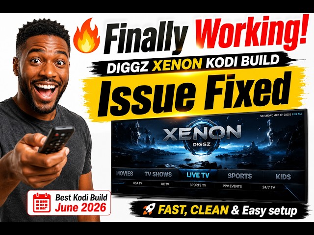 Finally Working! DIGGZ XENON KODI BUILD Fixed | Best Kodi Build