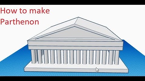 How To Build Parthenon in Tinkercad | TinkerCad Tutorial | CoolBoyFromAarav