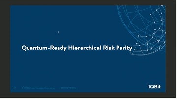 Quantum Hierarchical Risk Parity by Maxwell Rounds at QuantCon NYC 2017