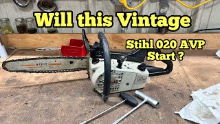 Will This Stihl 020 AVP chainsaw start 