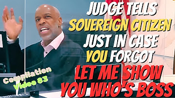 Judge Sends Sovereign Citizen To JAIL After HEATED Back And Forth!