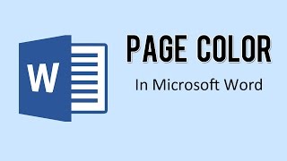 Microsoft Word : How to Change the Page Color in Word