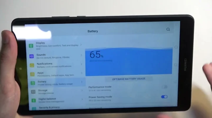 How to Activate Power Saving Mode on HUAWEI Matepad M5 Lite - Extend Battery Life