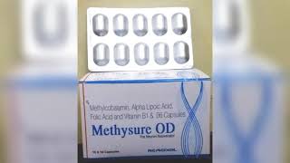 METHYSURE OD - Methylcobalamin + Alpha Lipoic Acid 100mg + Vitamin B1 - Remedial Healthare