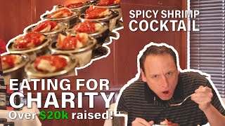 Joey Chestnut EATING The Spiciest Shrimp Cocktail FOR CHARITY | 2020 St. Elmo Challenge