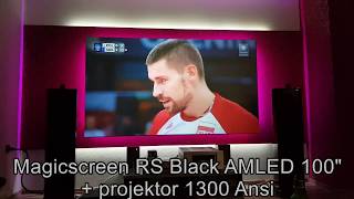 Magicscreen Rs Black Amled 100 Projektor 1300 Ansi - Telewizor 100