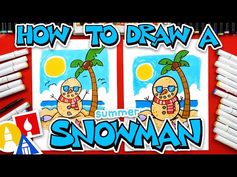 How To Draw A Summer Snowman