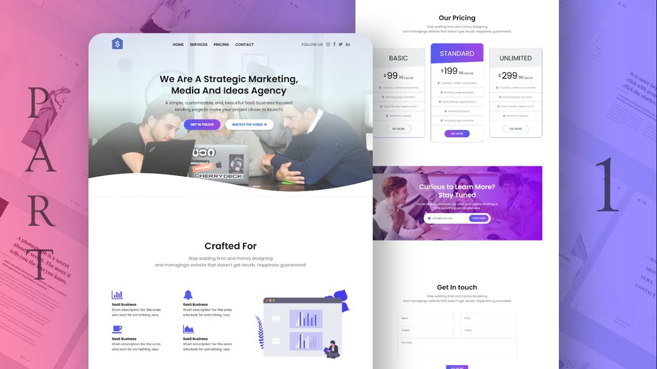 ULTRA RESPONSIVE BUSINESS AGENCY WEBSITE🔥 USING HTML CSS & JAVASCRIPT