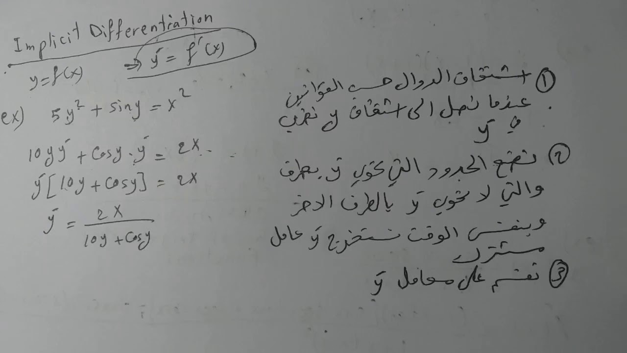 21-تطبيقات المشتقة جزء١