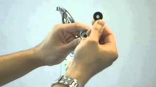 Maintenance - Spray head screen maintenance on a kitchen faucet