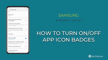 How to Turn On/Off Notification Badge on App icons - Samsung [Android 11 - One UI 3]