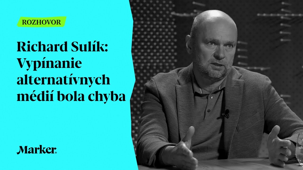 Richard Sulík: Vypínanie alternatívnych médií bola chyba