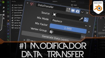 #1 Data Transfer en Blender 2.9 - Modificadores Blender