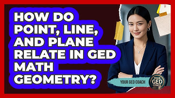 How Do Point, Line, And Plane Relate In GED Math Geometry? - Your GED Coach