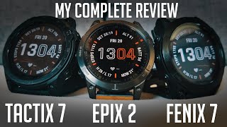 Garmin Fenix 7, Tactix 7 and Epix 2 complete review