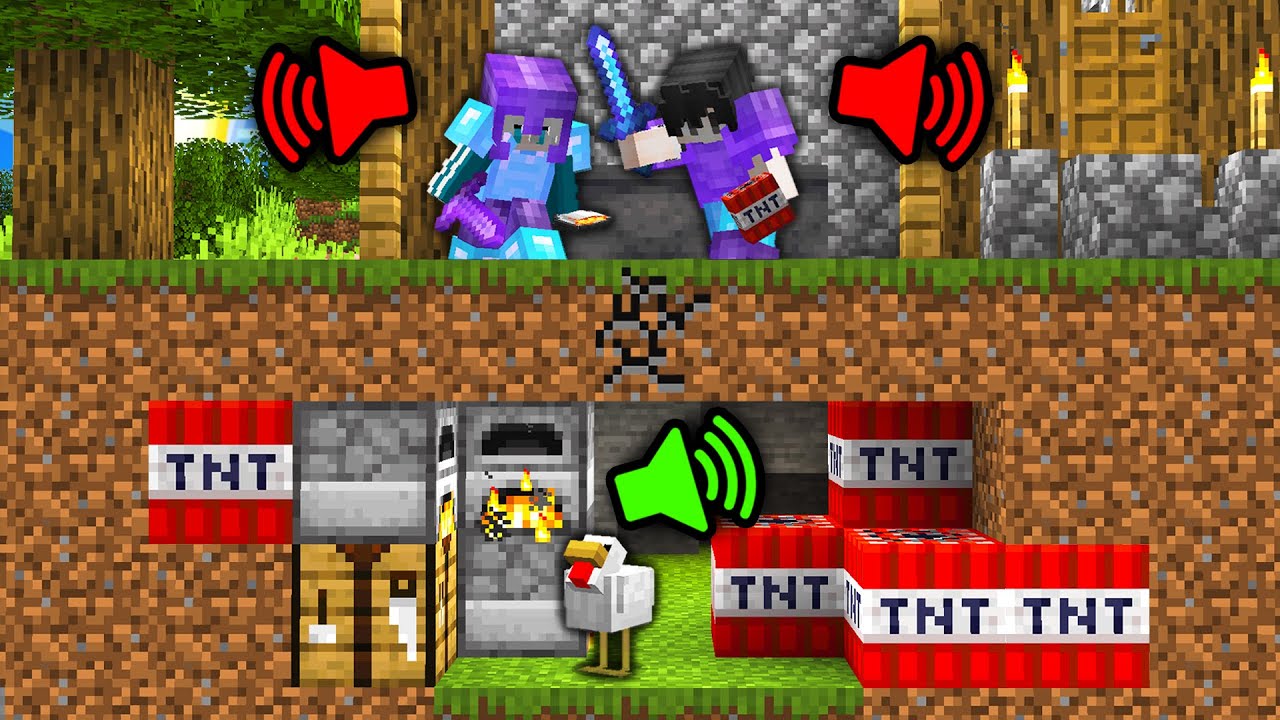 Minecraft【語音獵人遊戲】但是我擊殺怪物就能直接變身！在被2人瘋狂追殺的情況下，我還能成功通關嗎？