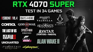 RTX 4070 SUPER Test in 34 Games at 1440p | 2024