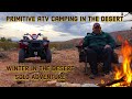 Primitive ATV Camping In The Desert & Campfire Steak Fajitas