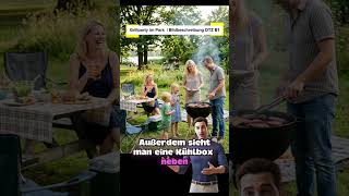 Grillparty im Park  DTZ Prüfung B1 #bildbeschreibung   #deutschlernen
