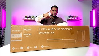 Philips TAB4230/94 Dolby Digital 300W 2.1 Soundbar | Unboxing Review Sound Test | Only ₹6999