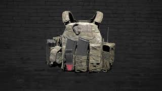 MILITARY Warrior Assault Systems DCS Plate Carrier Vest 3D Model V3