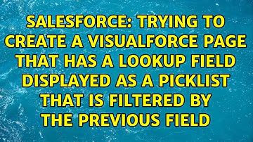 Trying to Create a VisualForce Page that has a Lookup Field displayed as a picklist that is...