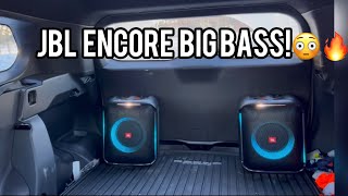 Jbl partybox encore bass test inside a car!