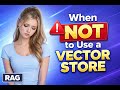When a Plain Database Beats a Vector Store