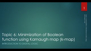 topic6 Karnaugh maps